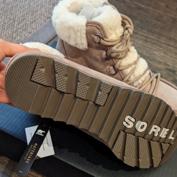 🔥LAST SOREL Suede Sherpa-Trimmed Boots 8.5 - Picture 7 of 7